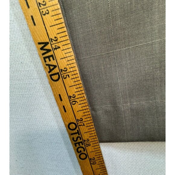 Calvin Klein Mens Dress Pants Size 40Wx30L Taupe Flat Front Formal Straight Leg - Picture 8 of 13